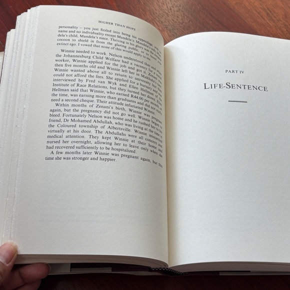 "Higher Than Hope" Nelson Mandela Biography Hardback Book - Picture 5 of 9